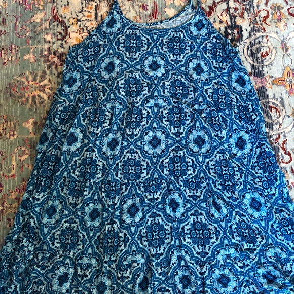 Massimo blue print dress - Picture 2 of 3